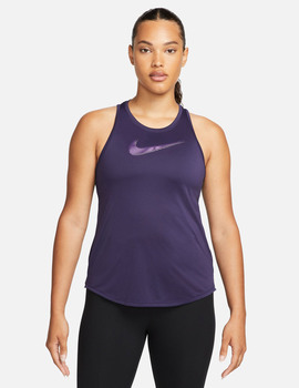 camiseta manga corta mujer nike dri-fit, morado