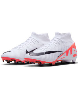 bota de fútbol nike ZOOM SUPERFLY 9 ACADEMY FG/MG, blanco
