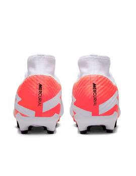 bota de fútbol nike ZOOM SUPERFLY 9 ACADEMY FG/MG, blanco