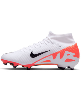 bota de fútbol nike ZOOM SUPERFLY 9 ACADEMY FG/MG, blanco
