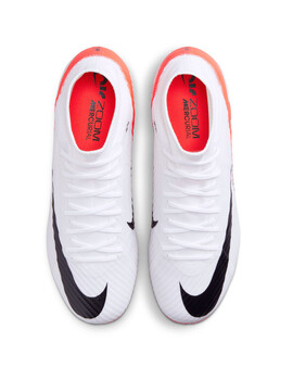 bota de fútbol nike ZOOM SUPERFLY 9 ACADEMY FG/MG, blanco