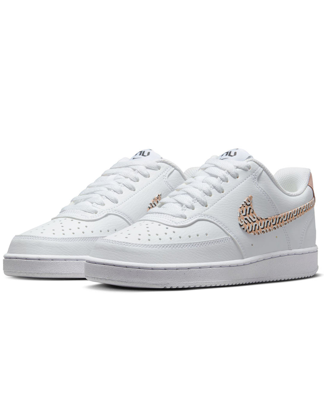 zapatilla nike mujer  COURT VISION LO blanco animal print