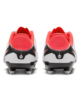 bota de fútbol nike niñor tiempo LEGEND 10 ACADEMY FG/MG, blanco