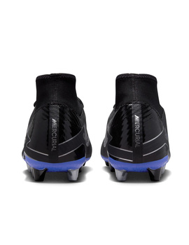 bota de fútbol nike N ZOOM MERCURIAL SUPERFLY 9 ACADEMY, negro/azul