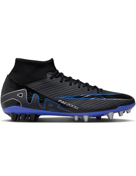 bota de fútbol nike N ZOOM MERCURIAL SUPERFLY 9 ACADEMY, negro/azul
