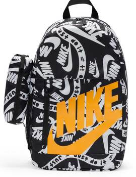mochila niño NIKE ELEMENTAL KIDS' BACKPACK (20L), negro/blanco