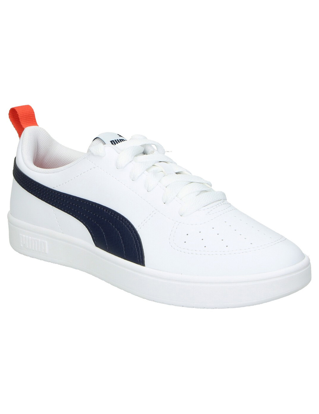 zapatilla junior puma clasica blanco marino