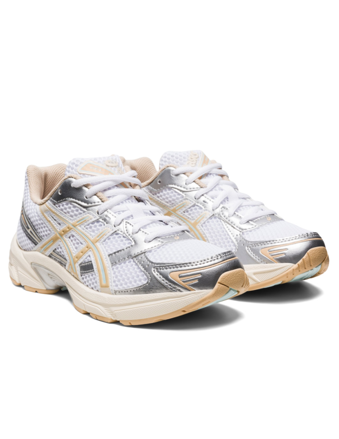 zapatilla asics mujer GEL-1130, blanco-plata