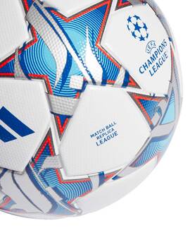 balón de fútbol adidas termosellado champions, blanco azul