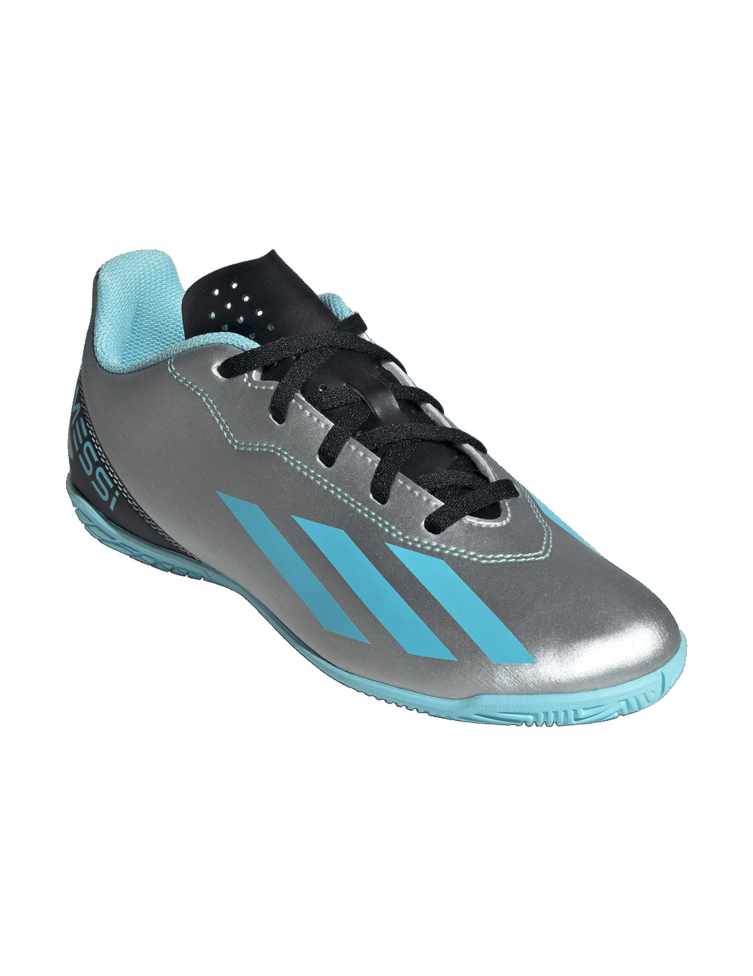 bota de fútbol sala adidas X CRAZYFAST MESSI.4 , gris/celeste