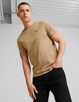 camiseta manga corta puma hombre beige