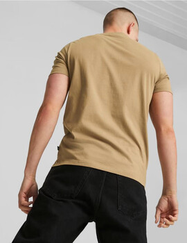 camiseta manga corta puma hombre beige