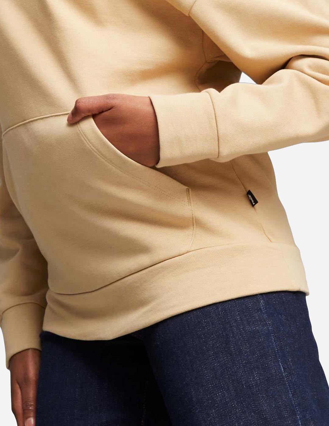 sudadera de capucha puma mujer, beige