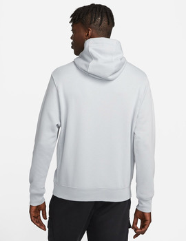 sudadera nike de capucha gris para hombre