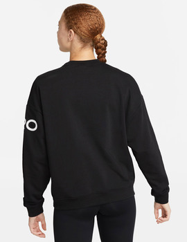 sudadera nike mujer cuello redondo NIKE PRO, negro