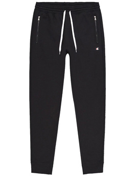 pantalón chandal negro champion cremallera en bolsillos con puño 