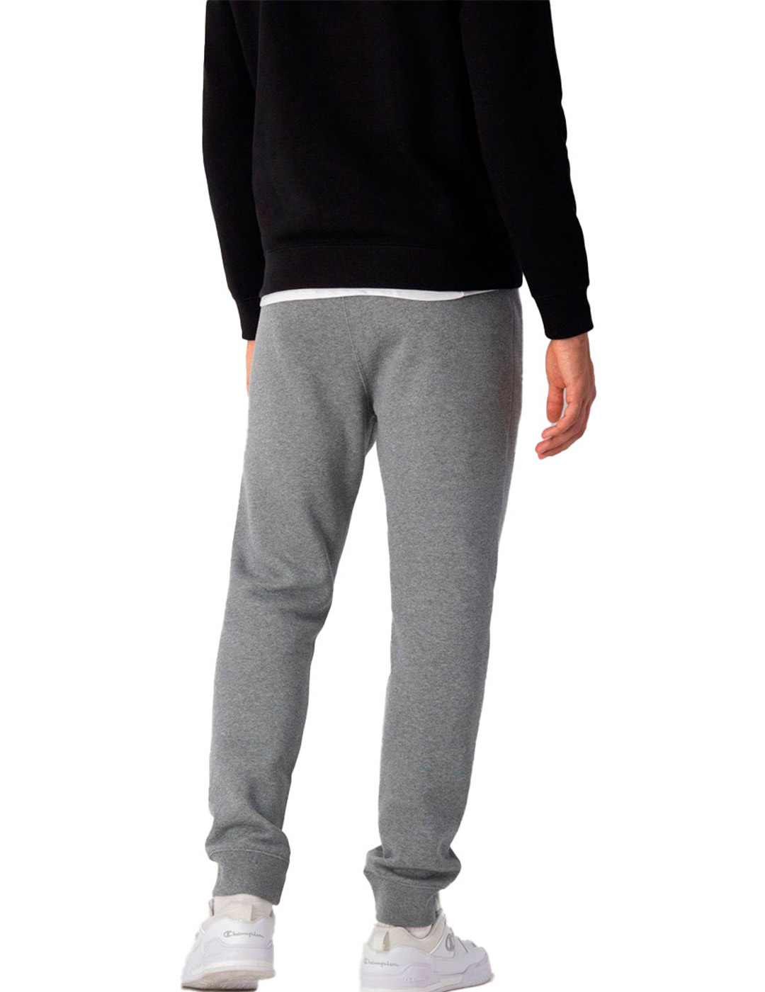 pantalón chandal champion classic con puño gris