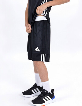 short reversible adidas junior baloncesto. negro/blanco
