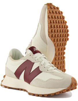 zapatilla New Balance mujer 327, beige/granate