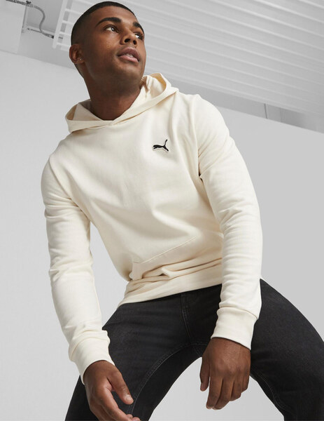 sudadera puma de hombre con capucha, blanco