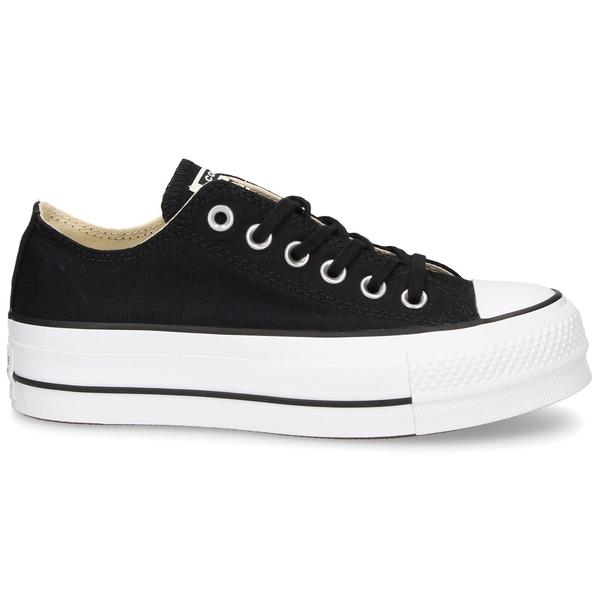 converse negro plataforma