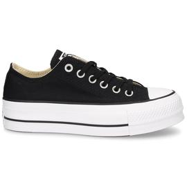 zapatilla converse all star plataforma negra