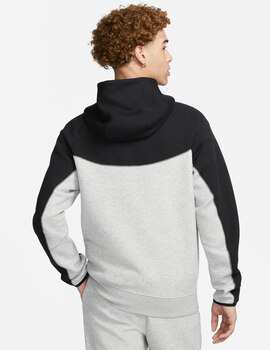 chaqueta nike  TECH FLEECE FZ , gris/negro