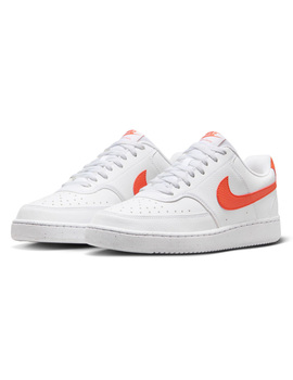 zapatilla hombre nike COURT VISION LOW blanco/rojo