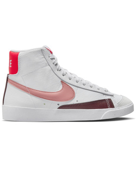 zapatilla nike mujer  BLAZER MID '77 NEXT NATURE blanco/rosa/rojo