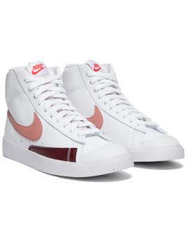 zapatilla nike mujer  BLAZER MID '77 NEXT NATURE blanco/rosa/rojo