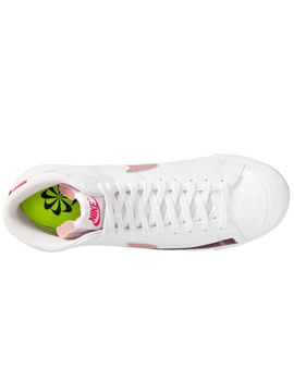 zapatilla nike mujer  BLAZER MID '77 NEXT NATURE blanco/rosa/rojo