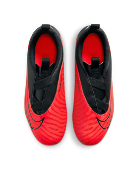 bota de fútbol nike sin cordón  JR. PHANTOM GX , rojo/negro
