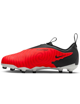 bota de fútbol nike sin cordón  JR. PHANTOM GX , rojo/negro