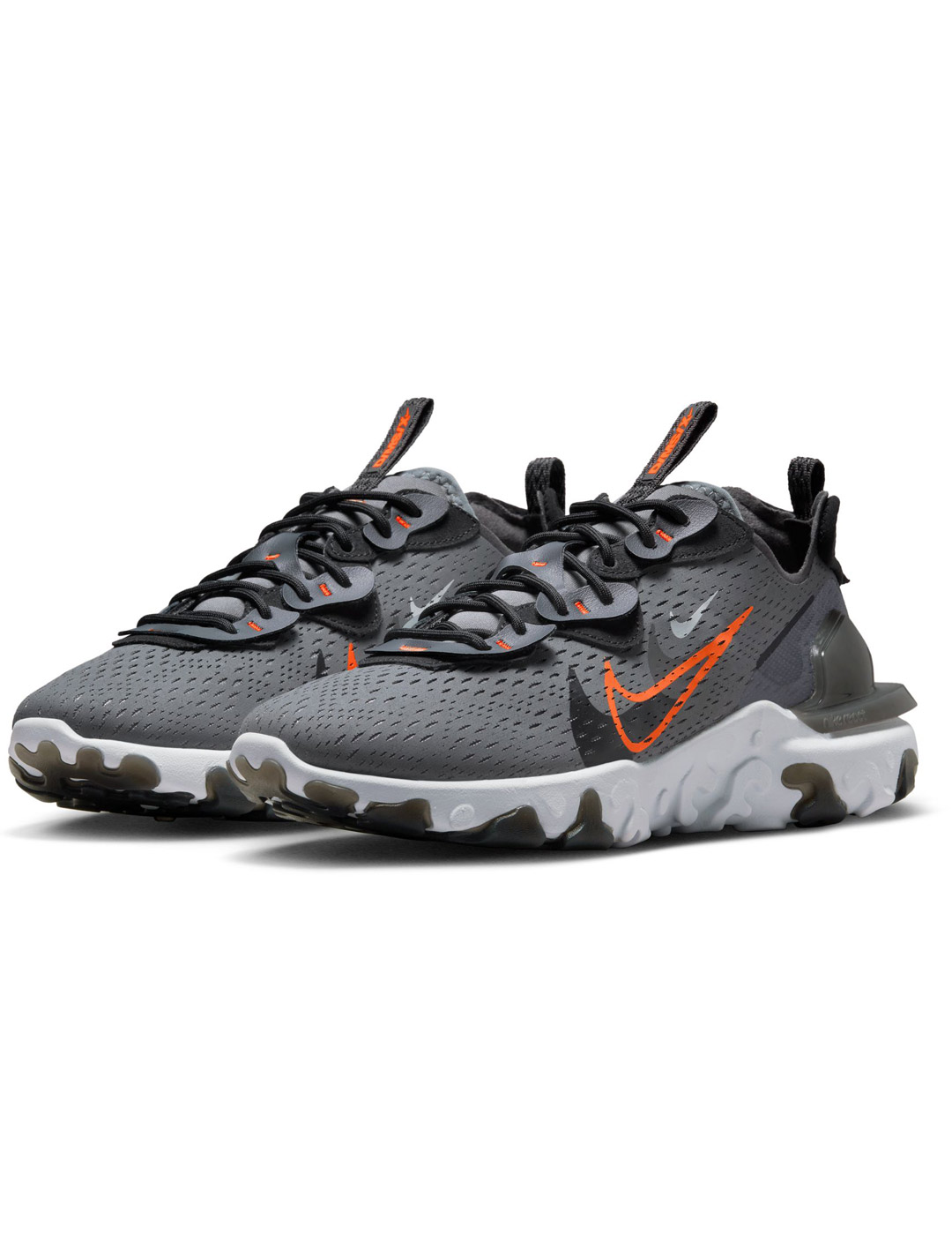 zapatilla hombre nike  REACT VISION, gris/naranja