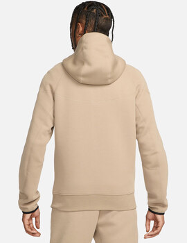 sudadera abierta nike TECH FLEECE FZ , camel/negro
