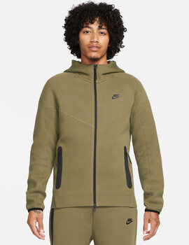 chaqueta nike  TECH FLEECE FZ , verde oliva