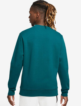 sudadera nike hombre cuello redondo, azul