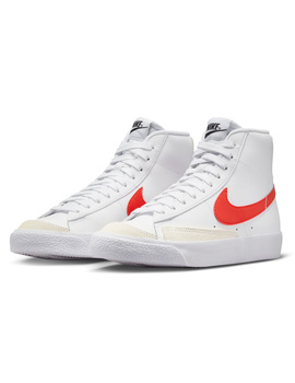 zapatilla niño nike  BLAZER MID '77 blanco-rojo