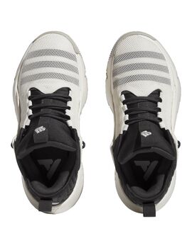 zapatilla baloncesto junior adidas TRAE UNLIMITED, blanco/negro/gris