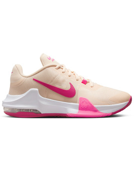 zapatilla baloncesto nike AIR MAX IMPACT 4 , beige/rosa/chicle