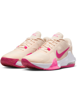 zapatilla baloncesto nike AIR MAX IMPACT 4 , beige/rosa/chicle