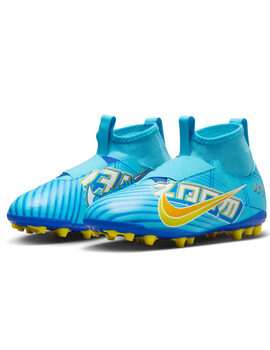 bota de fútbol nike  ZOOM SUPERFLY 9 ACAD Kiliam Mbappé AG, azul