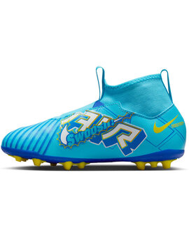bota de fútbol nike  ZOOM SUPERFLY 9 ACAD Kiliam Mbappé AG, azul