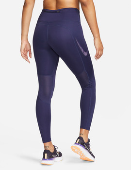 malla nike FAST SWOOSH WOMEN'S MID-RISE 7, morado