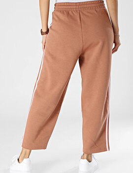 pantalón adidas mujer recto amplio, cobre/rosa