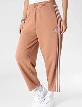 pantalón adidas mujer recto amplio, cobre/rosa