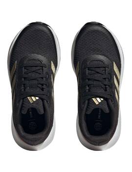 zapatilla adidas niño RUNFALCON 3.0 , negro/oro