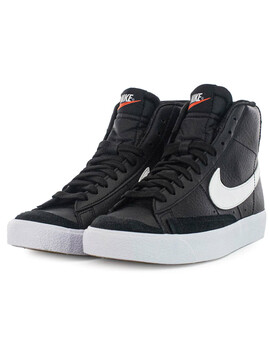 NIKE BLAZER MID '77 BIG KIDS' SHOES, NEGRO