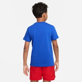 camiseta manga corta nike niño  azul