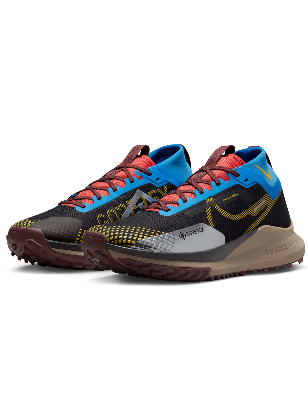 zapatilla nike trail running  PEGASUS TRAIL 4 GORE-TEX, negro/azul/verde